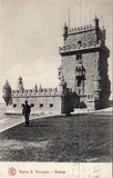 Bilhete postal antigo de Lisboa , Portugal: Torre de Bélem - 42