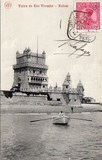 Bilhete postal antigo de Lisboa , Portugal: Torre de Bélem - 41