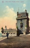 Bilhete postal antigo de Lisboa , Portugal: Torre de Bélem - 44