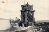 Bilhete postal antigo de Lisboa, Portugal: Torre de Bélem - 48