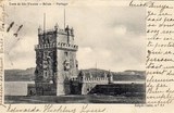 Bilhete postal antigo de Lisboa , Portugal: Torre de Bélem - 31