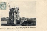 Bilhete postal antigo de Lisboa , Portugal: Torre de Bélem - 30