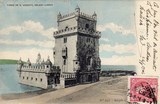 Bilhete postal antigo de Lisboa , Portugal: Torre de Bélem - 33