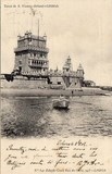 Bilhete postal antigo de Lisboa , Portugal: Torre de Bélem - 34