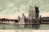 Bilhete postal antigo de Lisboa , Portugal: Torre de Bélem - 56