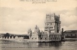 Bilhete postal antigo de Lisboa , Portugal: Torre de Bélem - 52