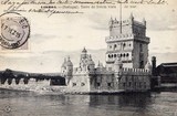Bilhete postal antigo de Lisboa , Portugal: Torre de Bélem - 57