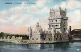 Bilhete postal antigo de Lisboa , Portugal: Torre de Bélem - 58