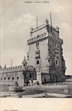 Bilhete postal antigo de Lisboa , Portugal: Torre de Bélem - 54