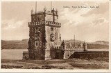 Bilhete postal antigo de Lisboa , Portugal: Torre de Bélem - 112