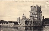 Bilhete postal antigo de Lisboa , Portugal: Torre de Bélem - 61