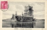 Bilhete postal antigo de Lisboa , Portugal: Torre de Bélem - 62