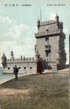 Bilhete postal antigo de Lisboa , Portugal: Torre de Bélem - 70