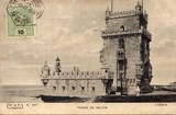 Bilhete postal antigo de Lisboa , Portugal: Torre de Bélem - 65