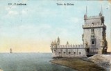 Bilhete postal antigo de Lisboa , Portugal: Torre de Bélem - 68