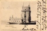 Bilhete postal antigo de Lisboa , Portugal: Torre de Bélem - 04