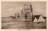 Bilhete postal antigo de Lisboa , Portugal: Torre de Bélem - 116