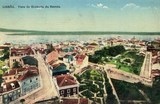 Bilhete postal ilustrado de Lisboa, Vista tirada do zimbório da Basílica da Estrela | Portugal em postais antigos