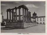 Bilhete postal do Templo Romano de Diana, Évora | Portugal em postais antigos