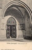 Bilhete postal da Porta principal da Sé​, Évora | Portugal em postais antigos
