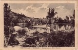 Bilhete postal antigo de Tomar, Margens do Rio Nabão | Portugal em postais antigos