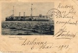 Bilhete postal antigo do Cruzador Dom Carlos | Portugal em postais antigos
