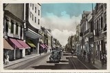 Bilhete postal ilustrado de Matosinhos, Rua de Brito Capelo | Portugal em postais antigos 