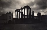Bilhete postal do Templo Romano de Diana​, Évora | Portugal em postais antigos
