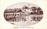 Bilhete postal antigo da Vista parcial e Ponte sobre o Tua, Mirandela | Portugal em postais antigos