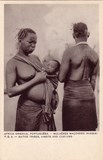 Bilhete postal ilustrado de Moçambique, Mulheres Macondes, Niassa | Portugal em postais antigos 