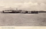 Bilhete postal ilustrado da Torre de São Julião da Barra,​ Oeiras | Portugal em postais antigos 