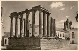 Bilhete postal do Templo de Diana, Évora | Portugal em postais antigos