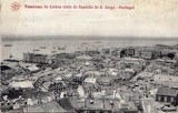 Bilhete postal ilustrado de Lisboa: Panorama de Lisboa | Portugal em postais antigos
