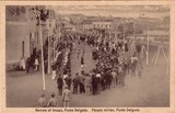 Bilhete postal da Parada militar em Ponta Delgada | Portugal em postais antigos