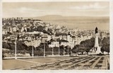 ​Bilhete postal ilustrado da Vista parcial do Parque Eduardo VII de Inglaterra, Lisboa | Portugal em postais antigos