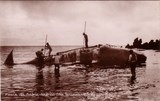 Bilhete postal da Pesca de baleia, Negrito, Angra do Heroísmo, Açores | Portugal em postais antigos