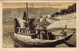 Bilhete postal antido de Peso da Régua, Barco rebelo e Condução de vinho | Portugal em postais antigos.