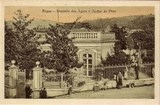 Bilhete postal antido de Peso da Régua, Depósito das aguas e jardim do Peso | Portugal em postais antigos