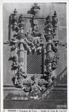 Bilhete postal ilustrado de Tomar, Convento de Cristo, janela da Casa do Capítulo | Portugal em postais antigos 
