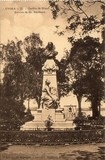 Bilhete postal do ​Jardim de Diana - Estátua de Dr. Barahona, Évora | Portugal em postais antigos
