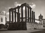 Bilhete postal do Templo Romano de Diana, Évora | Portugal em postais antigos
