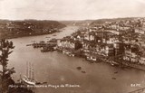 Postal antigo de Porto, Portugal: Rio Douro e Praça da Ribeira​ | Portugal em postais antigos
