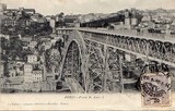 Postal antigo de Porto, Portugal: Ponte Dom Luís I​ | Portugal em postais antigos