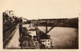 Postal antigo de Porto, Portugal: Ponte D. Maria Pia | Portugal em postais antigos