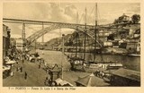 Postal antigo de Porto, Portugal: Ponte Dom Luís I | Portugal em postais antigos