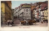 Postal antigo de Porto, Portugal: Praça da Ribeira​ | Portugal em postais antigos