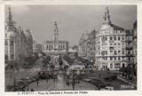 Postal antigo de Porto, Portugal: Praça da Liberdade e Avenida dos Aliados | Portugal em postais antigos
