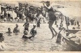 Bilhete postal de Póvoa de Varzim, Praia de banhos | Portugal em postais antigos 