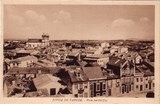 Bilhete postal ilustrado de Póvoa de Varzim: Vista parcial | Portugal em postais antigos