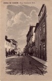 Bilhete postal ilustrado de Póvoa de Varzim: Rua Almirante Reis | Portugal em postais antigos